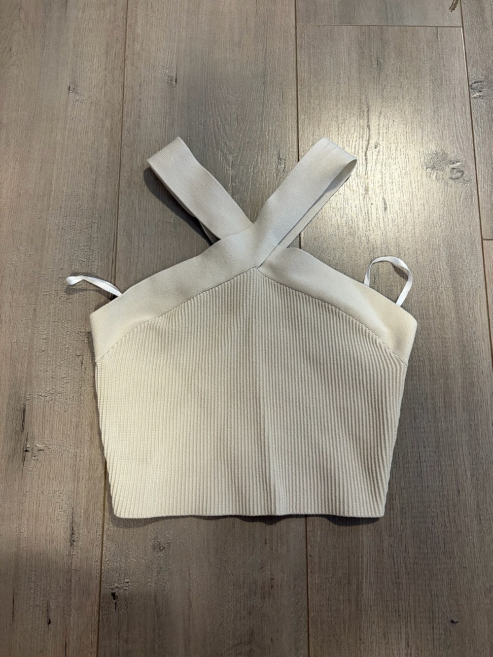 Aritzia Sculpt Knit Crisscross Crop Top
